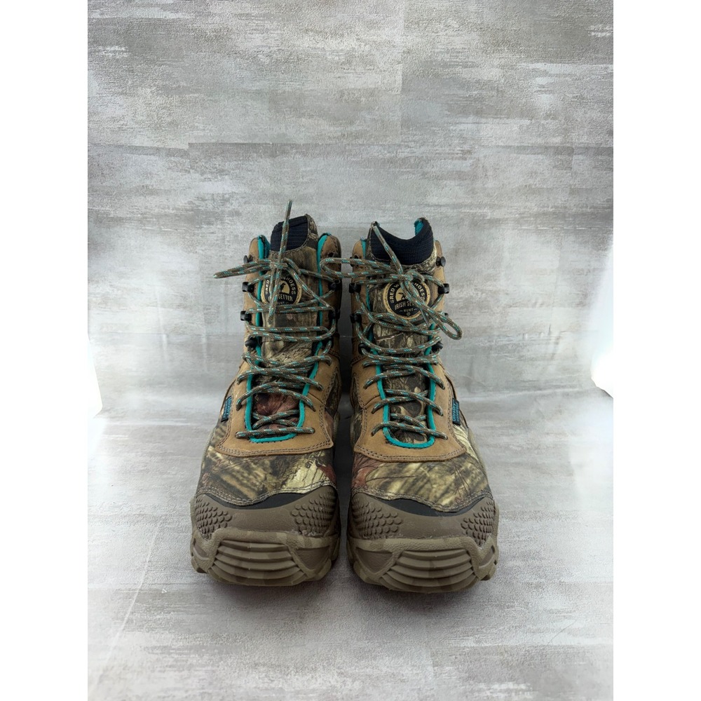 Irish Setter Vaprtrek 2881 Women 9.5 Camo Waterproof Hunting Hiking Boots Brown